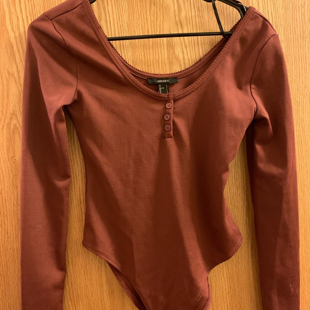 Forever 21 maroon bodysuit